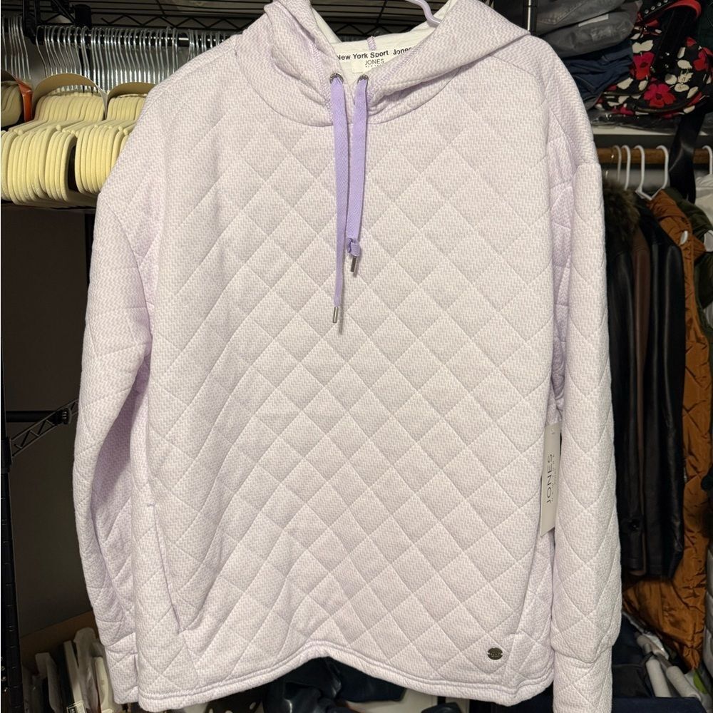 Jones New York Light Purple Quilted Jacket